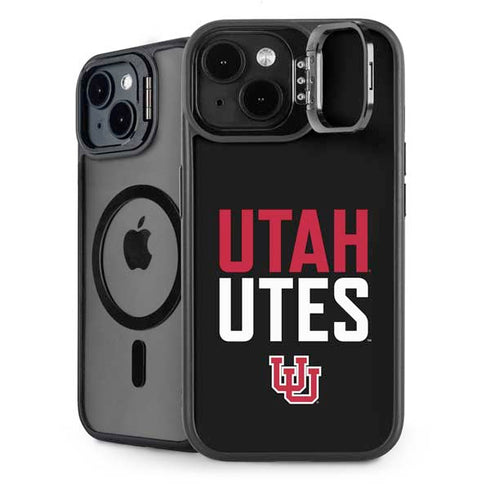 University of Utah Interlocking U iPhone 15 Kickstand Case